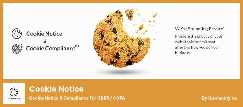 Complemento de aviso de cookies - Aviso de cookies y cumplimiento de GDPR / CCPA