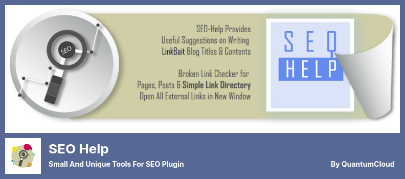 Complemento de ayuda de SEO: herramientas pequeñas y únicas para el complemento de SEO
