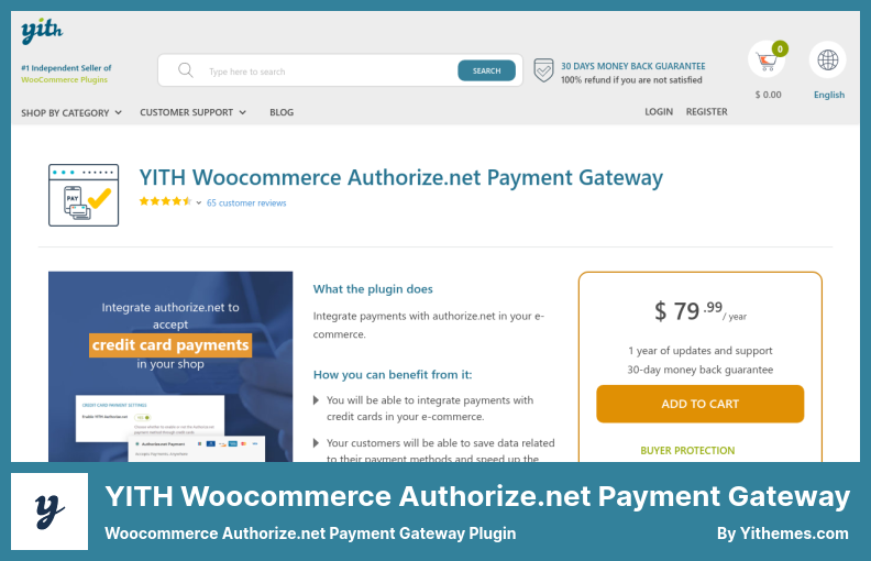 Плагин платежного шлюза YITH Woocommerce Authorize.net - плагин платежного шлюза woocommerce authorize.net