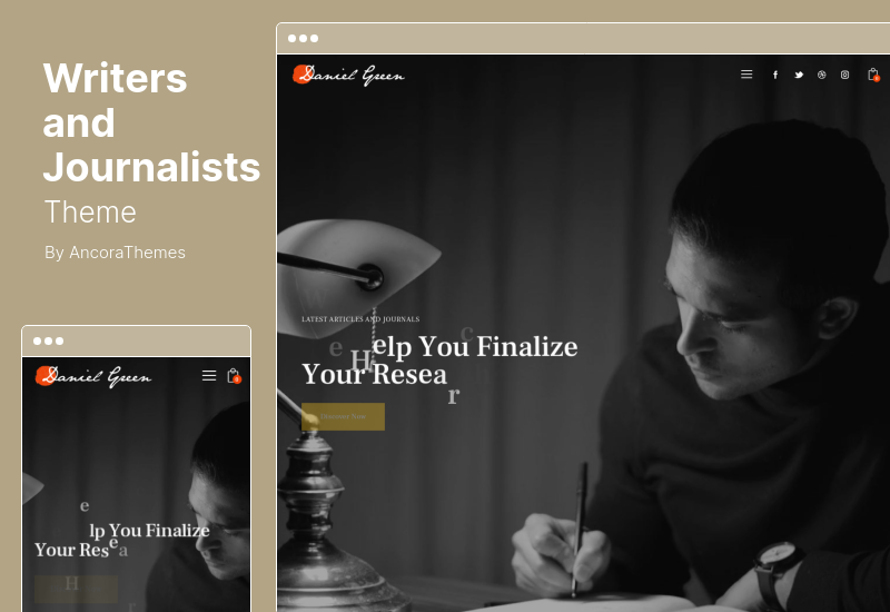 Tema para blog de escritores y periodistas - Blog para escritores y periodistas Tema de WordPress
