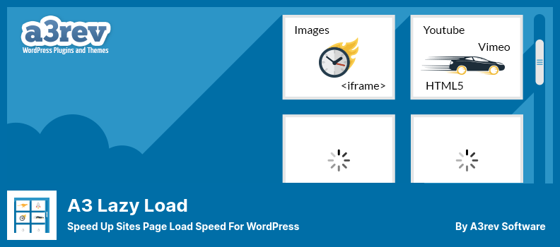 Complemento A3 Lazy Load - Acelere la velocidad de carga de la página de sitios para WordPress