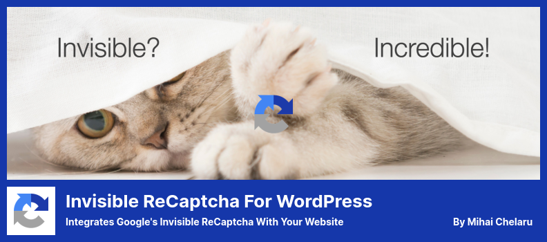 Invisible reCaptcha for WordPress Plugin - Intègre le reCaptcha invisible de Google à votre site Web