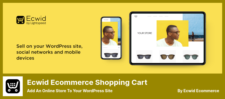 المكون الإضافي لعربة التسوق Ecwid Ecommerce - أضف متجرًا عبر الإنترنت إلى موقع WordPress الخاص بك
