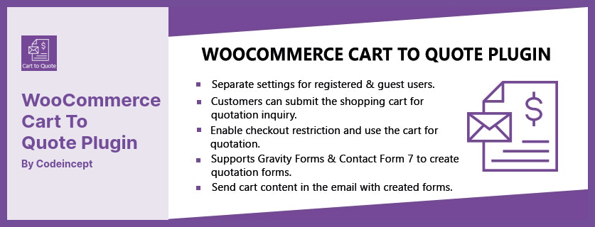 عربة WooCommerce لإقتباس البرنامج المساعد الإضافي - يسمح لأصحاب المتاجر بتمكين الاستعلام عن عروض الأسعار