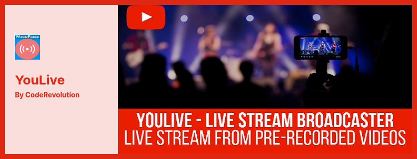 YouLive-Plug-in – Live-Stream-Broadcaster-Plug-in für WordPress