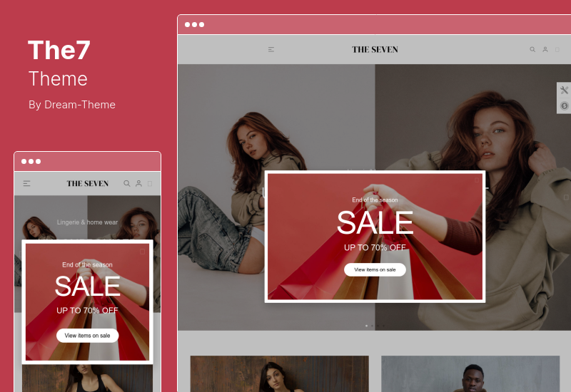 Tema The7 - Pembuat eCommerce Situs Web untuk WordPress