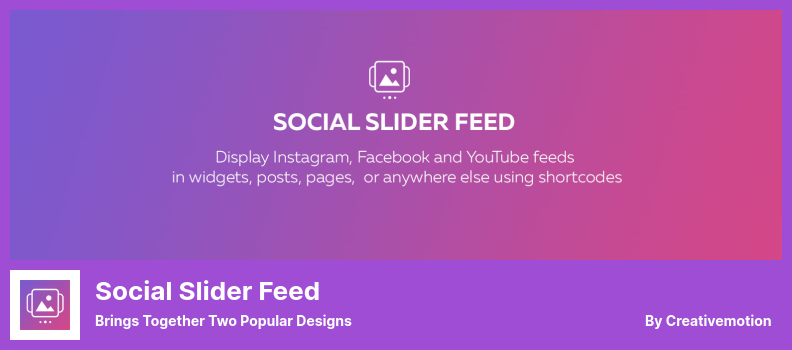 Plugin Umpan Slider Sosial - Menyatukan Dua Desain Populer