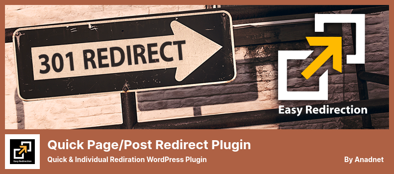 Плагин Quick Page/Post Redirect Plugin — плагин для быстрого и индивидуального перенаправления WordPress