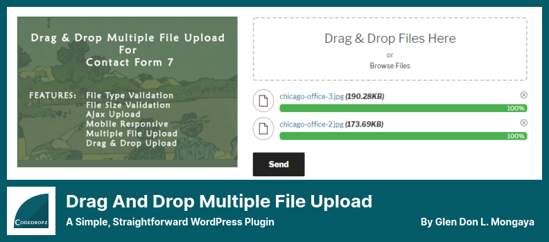 Arrastrar y soltar el complemento de carga de archivos múltiples: un complemento de WordPress simple y directo