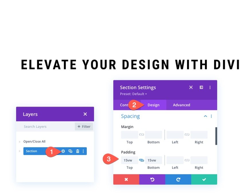 diviでのシームレスな背景デザインの移行