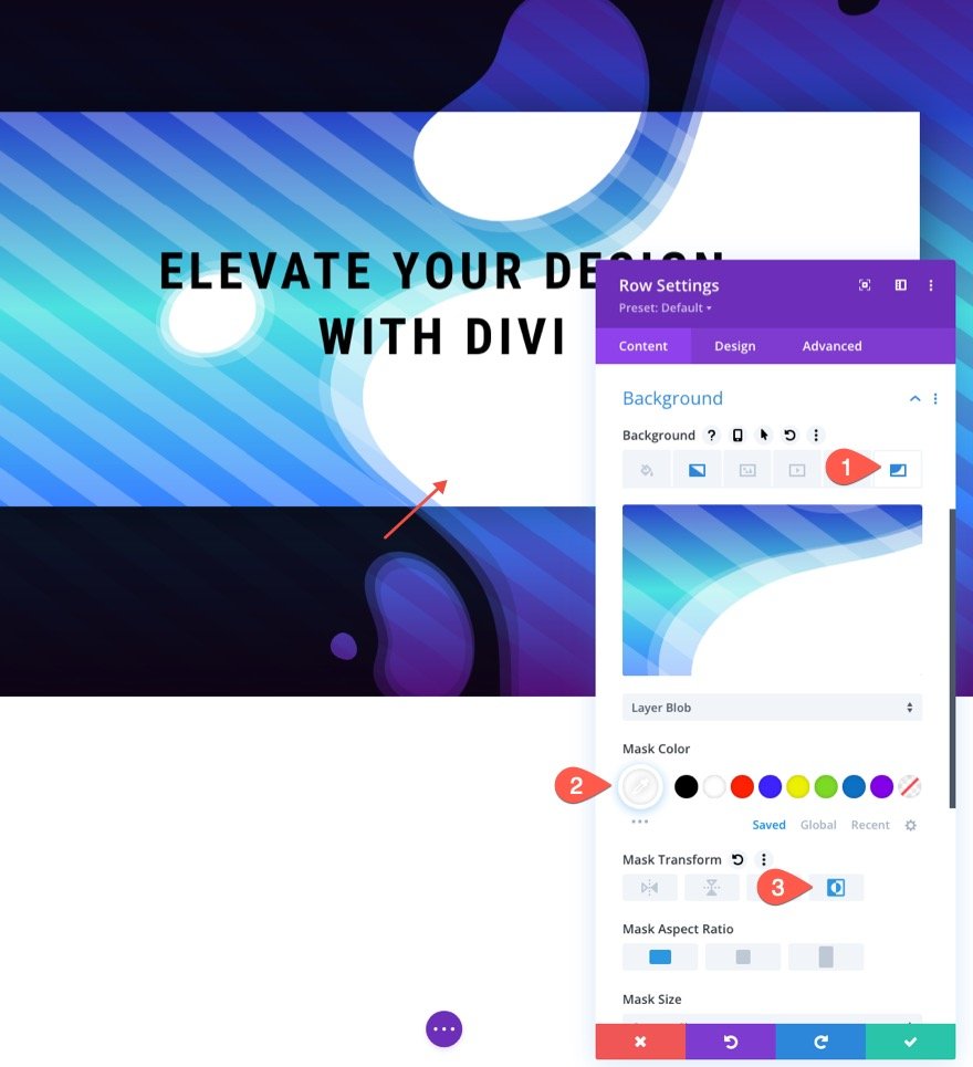 diviでのシームレスな背景デザインの移行