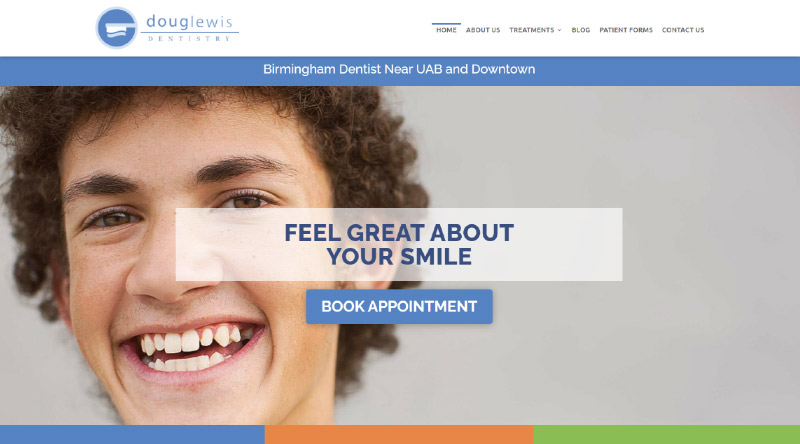10+ красивых сайтов стоматологов для дизайнерского вдохновения 10 Doug Lewis Dentistry
