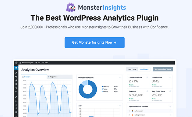 monsterinsights-best-google-wordpress-plugin - SeedProd MonsterInsights best WordPress Googel Analytics plugin