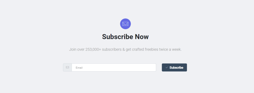 Widget modulo MailChimp di Happy Addons: un modo semplice per aggiungere gratuitamente un modulo di iscrizione al tuo sito web! 9 Final Outlook of Our MailChimp Subscription Form