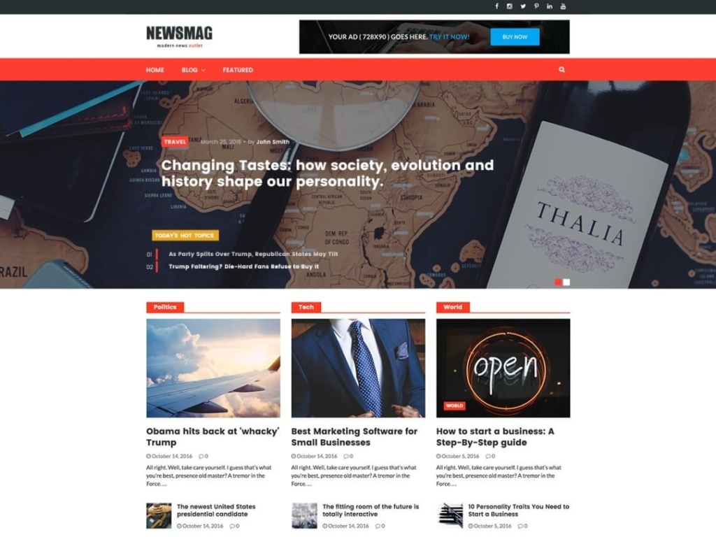 Nesmag-Bootstrap-WordPress-Theme