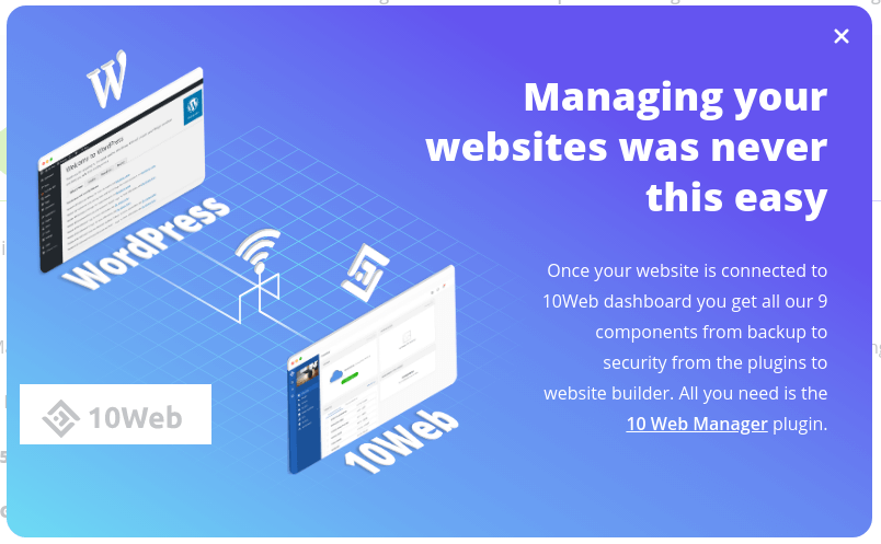 使用 10web 轻松连接和管理多个 WordPress 网站