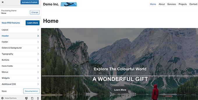 實時預覽 WordPress 主題 Live preview WordPress theme