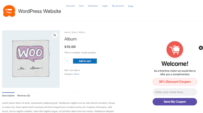 แบนเนอร์แบบสไลด์อินที่สร้างขึ้นโดยใช้ Jared Ritchey A slide-in banner created using OptinMonster