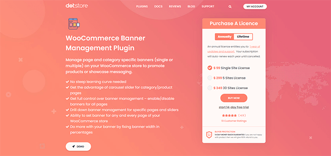 การจัดการแบนเนอร์ WooCommerce WooCommerce Banner Management