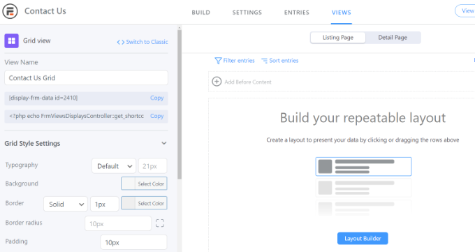 Wählen Sie einen Layout-Builder aus Select a layout builder