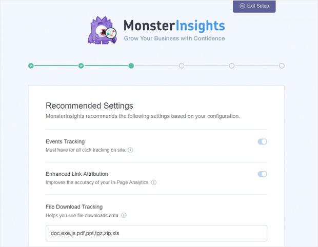 Monsterinsights empfohlene Einstellungen - IsItWP - Free WordPress Theme Detector monsterinsights recommended settings