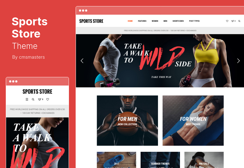 Tema magazinului de sport - Tema WooCommerce pentru sport și fitness