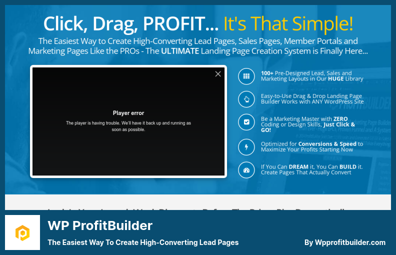 Plugin WP ProfitBuilder - Cara termudah untuk Membuat Halaman Prospek Konversi Tinggi