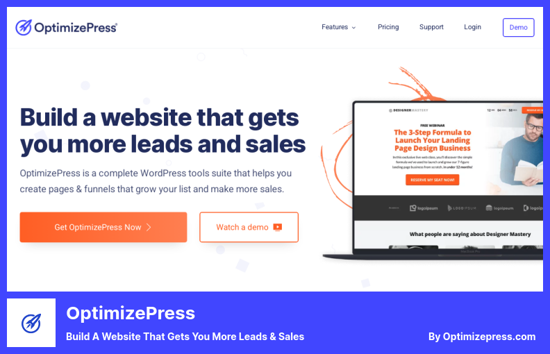 Plugin OptimizePress - Bangun Situs Web yang Memberi Anda Lebih Banyak Prospek & Penjualan