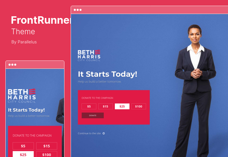 Тема FrontRunner - WordPress тема FrontRunner