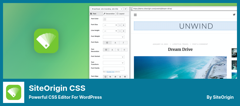 SiteOrigin CSS 插件 - 强大的 WordPress 的 CSS 编辑器