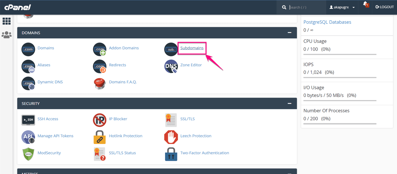 كيفية إعداد موقع التدريج باستخدام cPanel