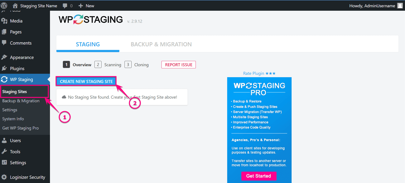 إنشاء موقع التدريج في WordPress باستخدام البرنامج الإضافي المرحلي WP