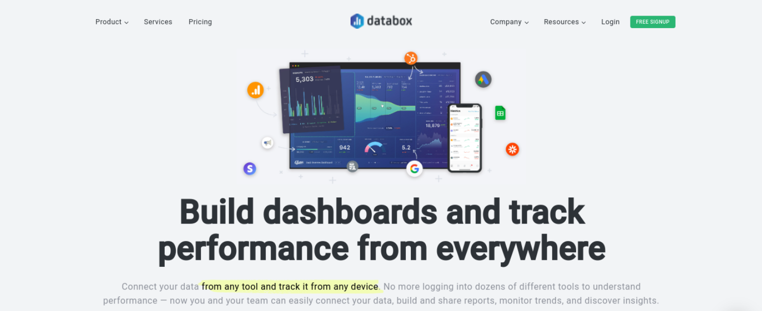 เว็บไซต์ Databox