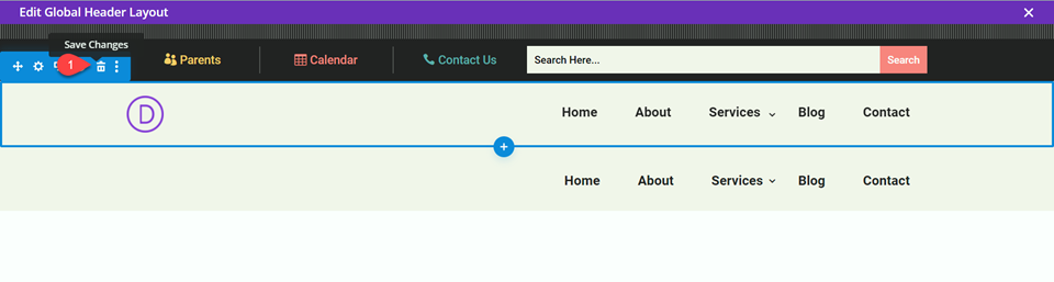 Divi Responsive Logo เมนูเต็มความกว้าง ลบส่วน