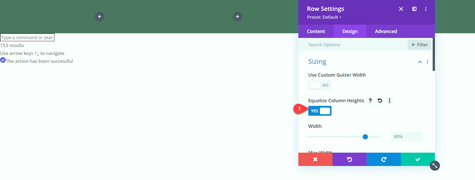 Divi Fullwidth เทียบกับโมดูลเมนูปกติ Regular Equalize Column Heights