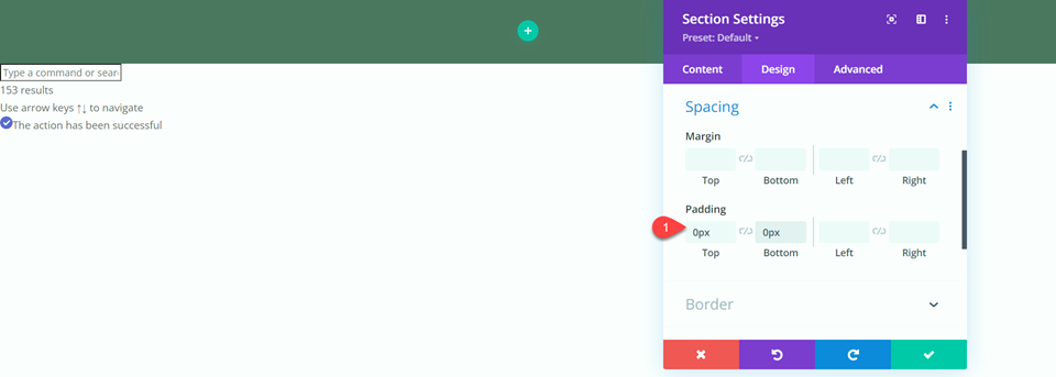 Divi Fullwidth เทียบกับโมดูลเมนูปกติ Regular Remove Padding