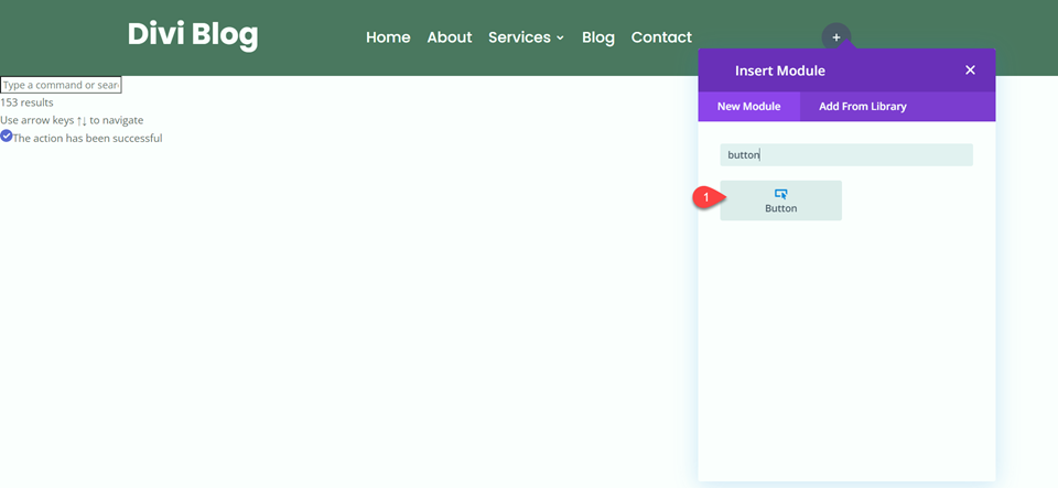 Divi Fullwidth vs Regular Menu Module ปุ่มเพิ่มเมนูปกติ