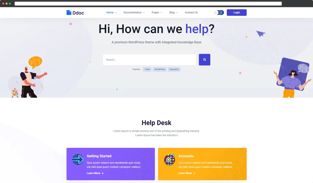 DDoc - Documentazione Tema WordPress