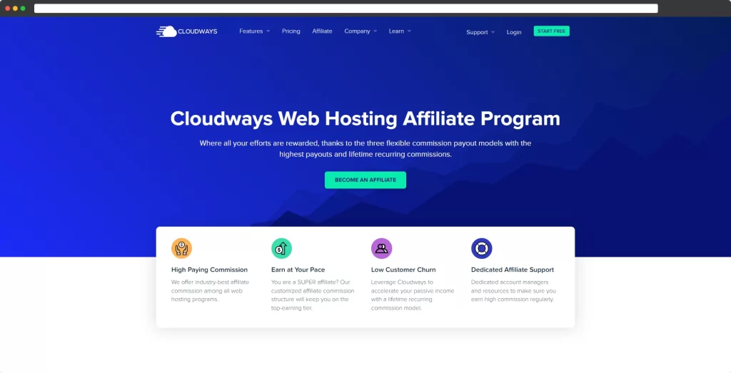 Programme d'affiliation Cloudway