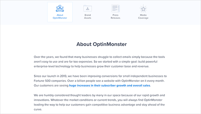 optin-monster-about-page - SeedProd OptinMonster about page