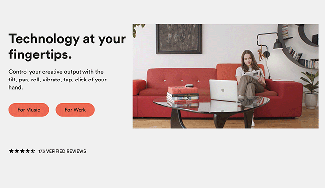 genki-instrumente-e-commerce-landingpage - SeedProd Genki instruments ecommerce landing page