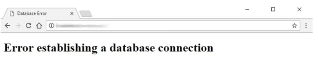 La base de données de connexion n'est pas établie