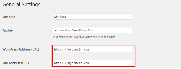 Paramètres SSL