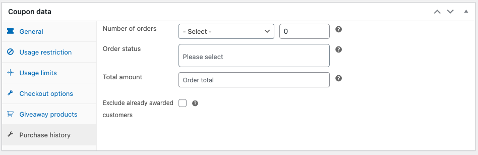 Cupones inteligentes para el historial de compras de WooCommerce