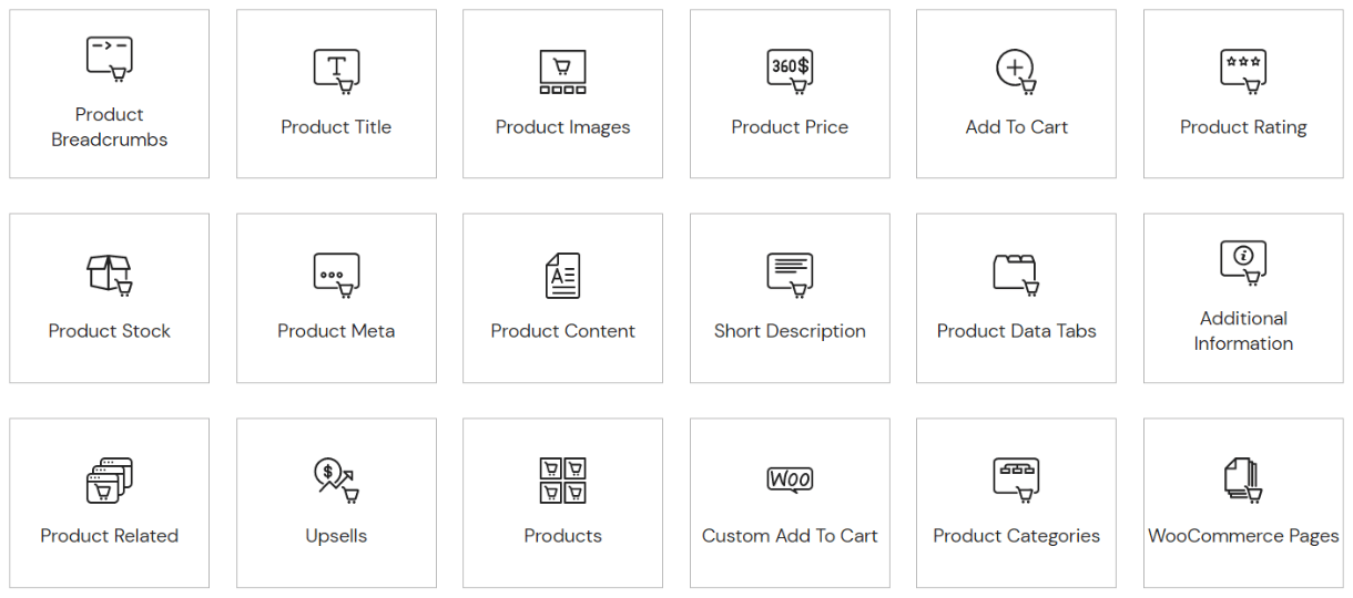 Elementor vs Elementor Pro: una comparación detallada 2 Elementor WooCommerce Widgets