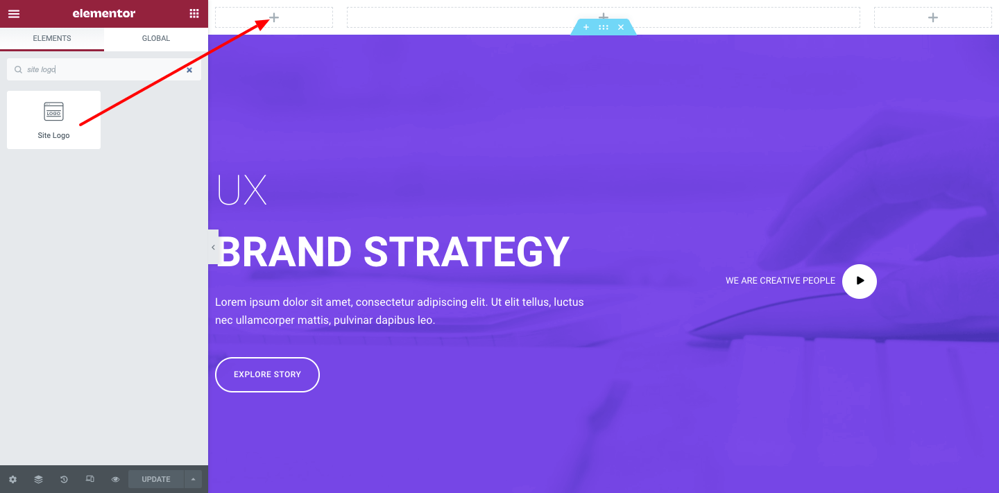 8 migliori pratiche per la navigazione del sito Web in WordPress 8 Add Elementor Site Logo Widget