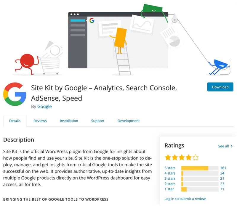 Plugin Google Site Kit