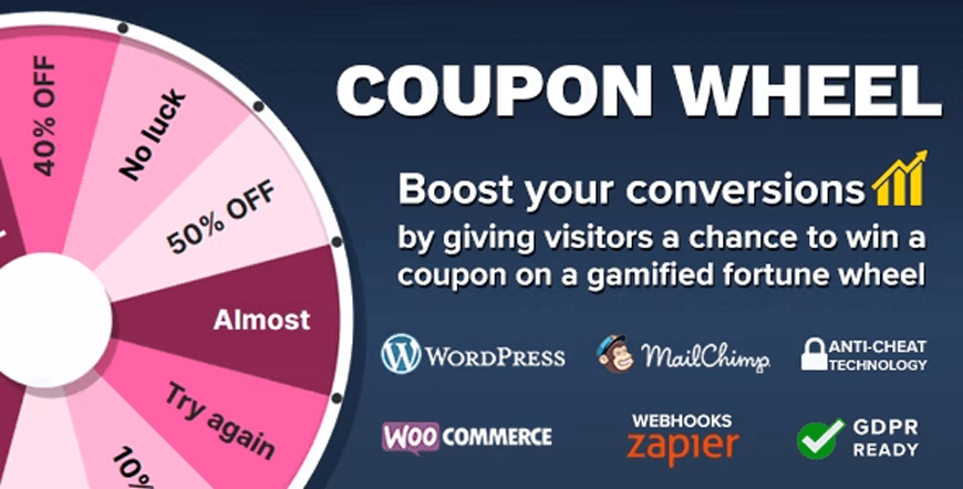 Coupon Wheel - Woocommerce-Plugin für die besten Coupons