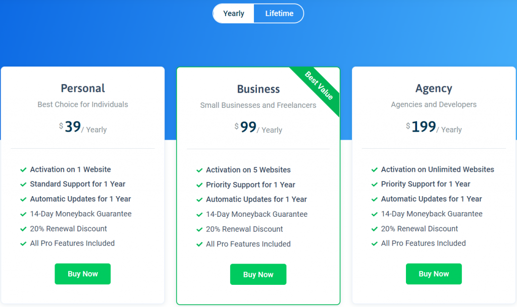 Preise Echte Testimonials Pro Pricing Real testimonials Pro