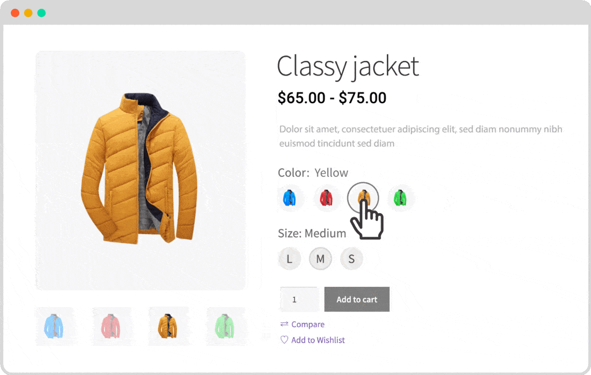 Comment créer des variantes de produits WooCommerce 10 Image Swatches